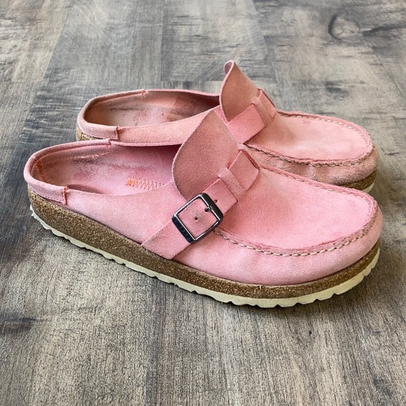 Birkenstock Shoes - Birkenstock Buckley Pink Clogs Womens 8